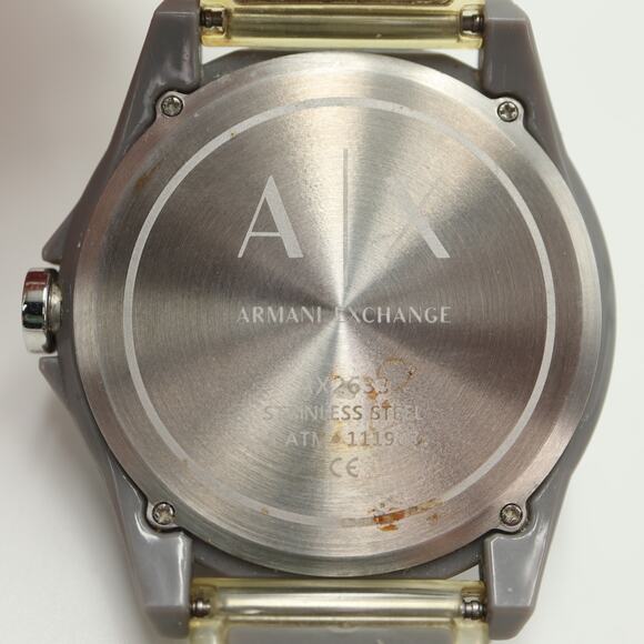 Armani Exchange Mens Drexler Watch 44mm Gray Dial AX2633 with New Battery - Picture 16 of 16